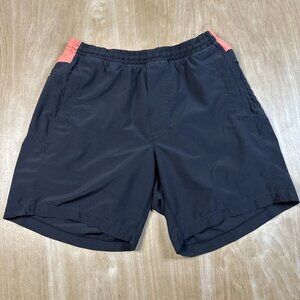 BirdDogs Boom Shorts Men Large Black Built-In Liner Zip Pockets Stretch Active